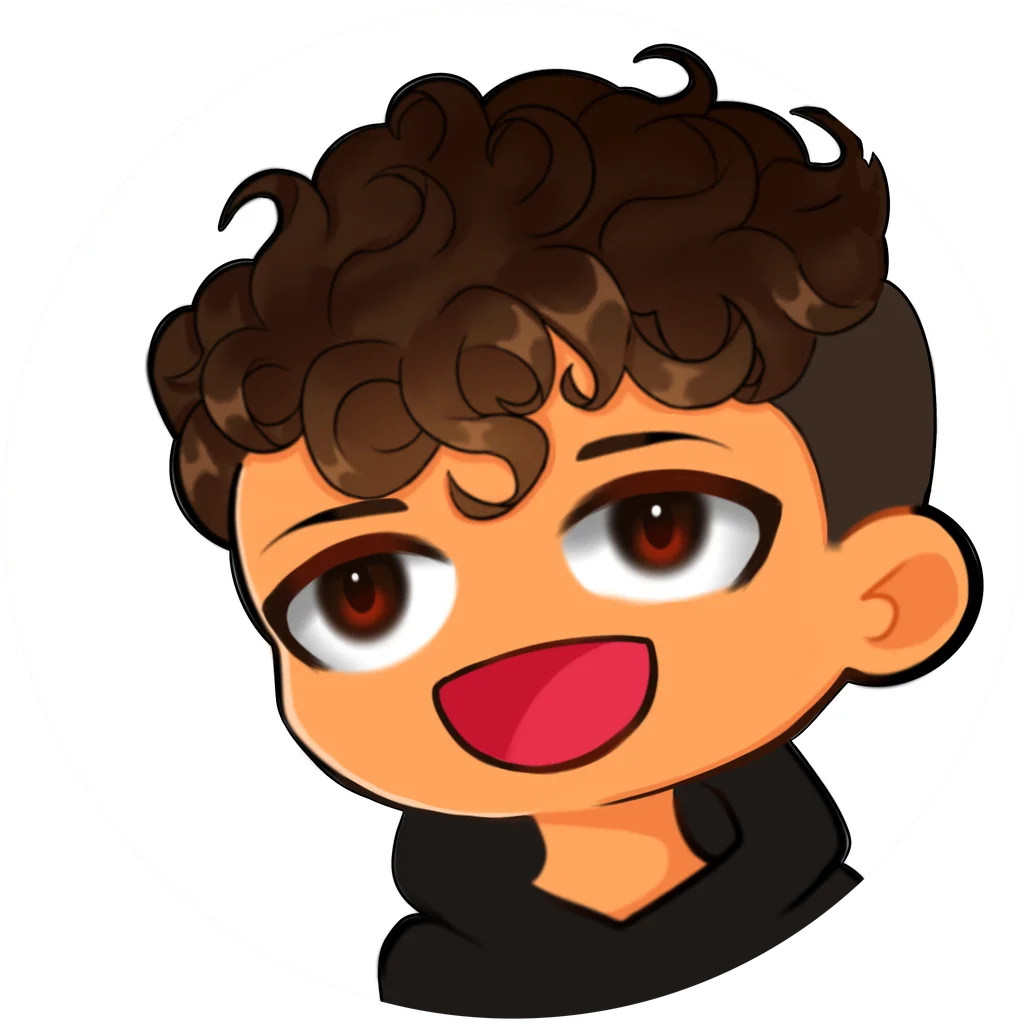 Cartoon portrait of Anthony Quispe