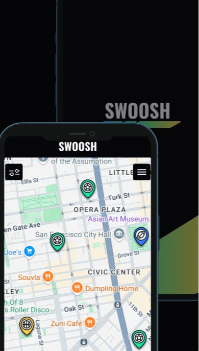 Swoosh mobile website preview
